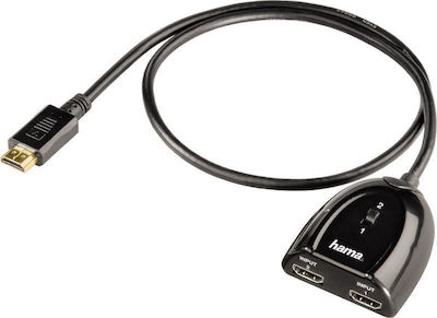 HAMA Διακλαδωτής HDMI 2 Εισόδων & 1 Εξόδου Comutator HDMI 00122224