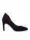 Tamaris Suede Stiletto Navy Blue High Heels