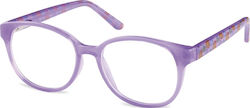 Sunoptic Kids PK3 B Children's Plastic Eyeglass Frame Purple PK3B