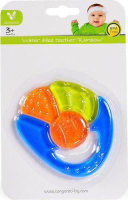 Cangaroo Rainbow Teething Ring with Water made of Silicone for 3 m+ 1pcs