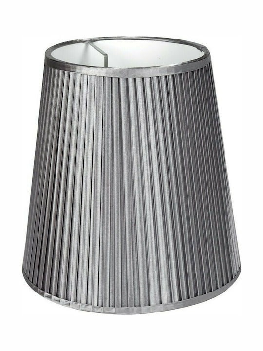 VK Lighting Κωνικό Καπέλο Φωτιστικού Ασημί με Διάμετρο 33cm