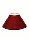 VK Lighting Κωνικό Καπέλο Φωτιστικού Κόκκινο με Διάμετρο 30cm