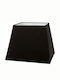 VK Lighting Square Lamp Shade Black with Width 31cm