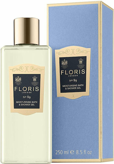 Floris London No 89 Moisturising Bubble Bath Toning Shower Gel with Citrus Fruits Scent for Men 250ml