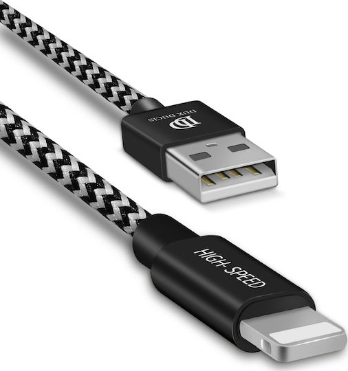 Dux Ducis DUX DUCIS K-One Family Cable Braided USB-A to Lightning Cable Black 3m
