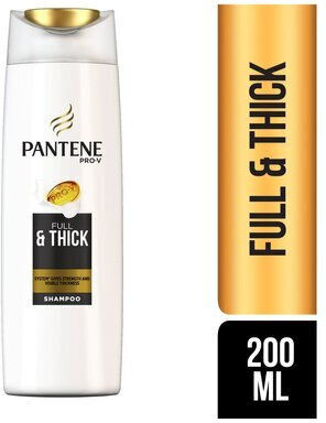 Pantene Shampoo Full & Thick Shampoos Reconstruction/Nourishment for All Hair Types 200ml