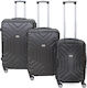 Pakketo Galaxy Set of Suitcases Gray Set 3pcs