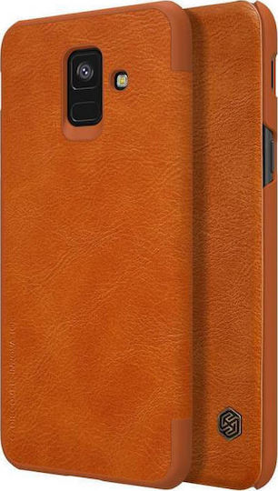 Nillkin Qin Buchen Sie Synthetisches Leder Braun (Galaxy A6 2018)
