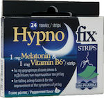 Uni-Pharma Hypno Fix Strips Συμπλήρωμα για τον Ύπνο 24 υπογλώσσια δισκία