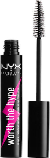 NYX Professional Makeup Worth The Hype Volumizing & Lengthening Mascara pentru Volum & Lungime Negru 7ml