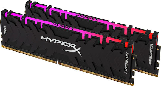 HyperX Predator RGB DDR4 16GB RAM με 2x8GB Modules και Ταχύτητα 3200 για Desktop