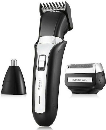 Kemei Set Wiederaufladbar Haarschneidemaschine Schwarz KM-6550
