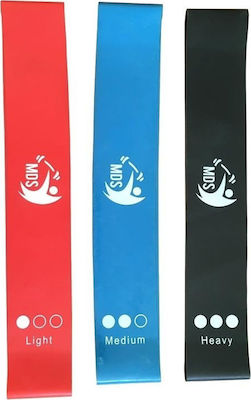 MDS 169 Loop Resistance Bands Set 3pcs Multicolour