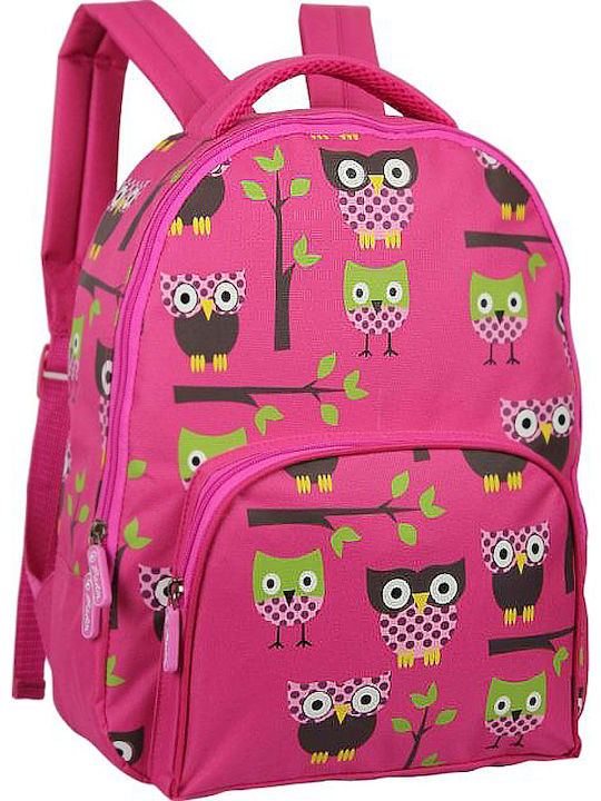 Herlitz Owls 2017 School Bag Backpack Elementary, Elementary in Fuchsia color 16lt