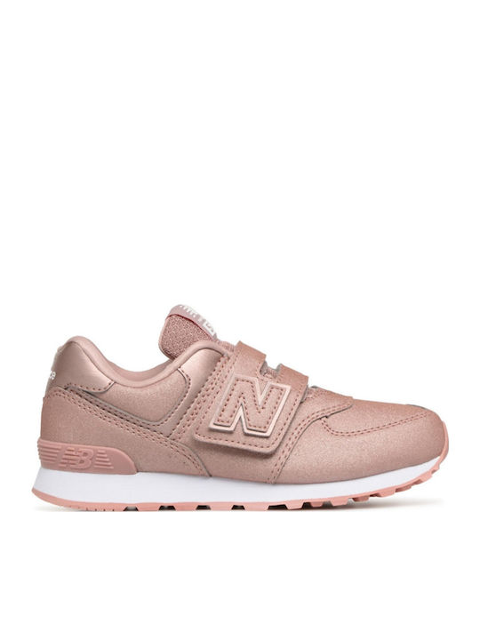 Classics Youth 574 Kids Sneakers with Scratch Pink