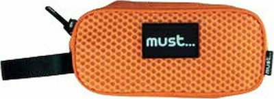 Must Trendy Pencil Case with 1 Compartment Orange