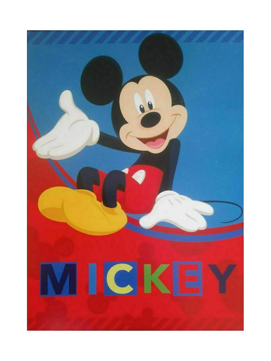 Dimcol Κουβέρτα Βελουτέ Mickey 160x220cm Πολύχρωμη