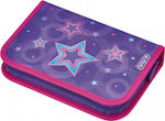 Herlitz Stars Pencil Case Full with 1 Compartment Purple