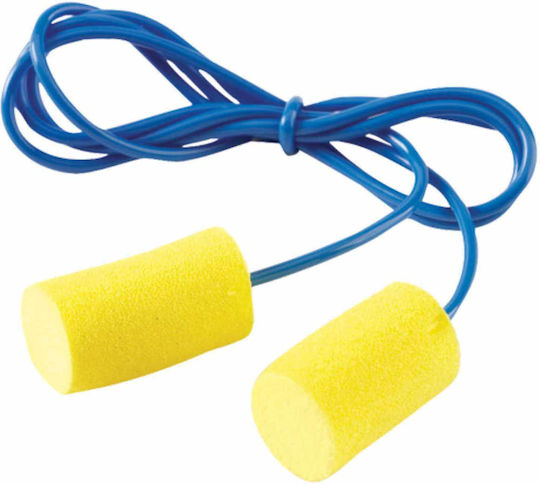 3M E-A-R Classic Ωτοασπίδες με Κορδόνι Ασφαλείας σε Κίτρινο Χρώμα