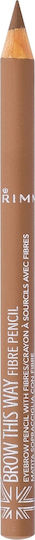 Rimmel Brow This Way Fibre Μολύβι για Φρύδια 001 Light