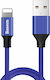 Baseus Yiven Braided USB to Lightning Cable Μπλ...