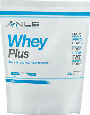 NLS Whey Plus Molkenprotein Glutenfrei mit Geschmack Haselnuss 1kg