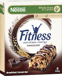 Nestle Fitness Μπάρα Δημητριακών με Σοκολάτα (6x23.5gr) 141gr