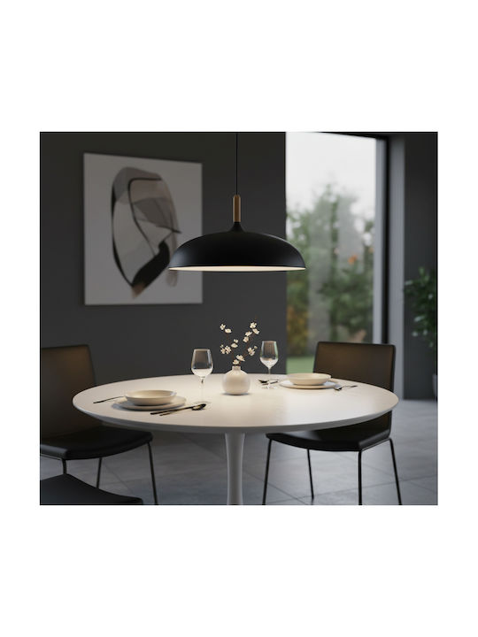 GloboStar Vallete Pendant Light Black Bell with Socket E27 45x27cm