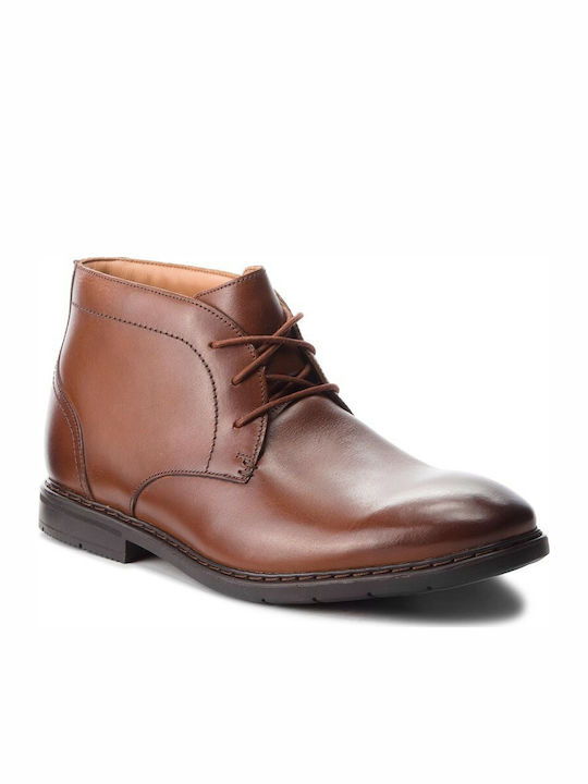 Clarks Banbury Mid Lederstiefel Chukka Tabak