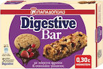 Παπαδοπούλου Digestive Μπάρα Δημητριακών με Κόκκινα Φρούτα & Σοκολάτα Γάλακτος (5x28gr) 140gr