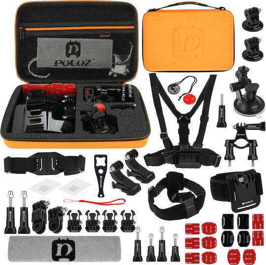 Puluz 45 in 1 Ultimate Combo Kit Σετ Αξεσουάρ για Action Camera