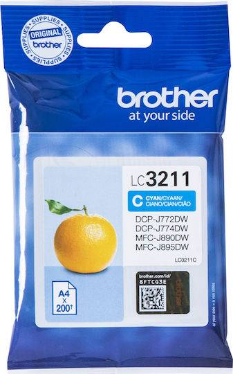 Brother LC-3211 Original InkJet Printer Ink Cyan (LC-3211C)