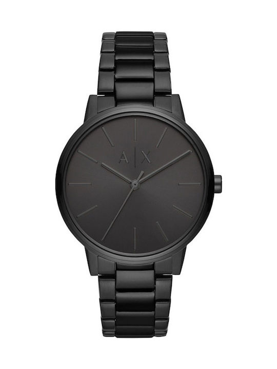 Armani Exchange Watch Battery with Black Metal ...