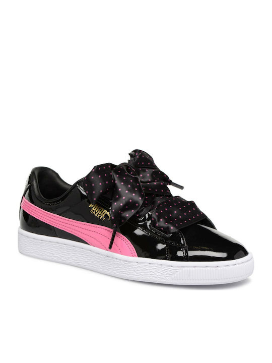 Puma Kinder-Sneaker Basket Heart Stars Schwarz