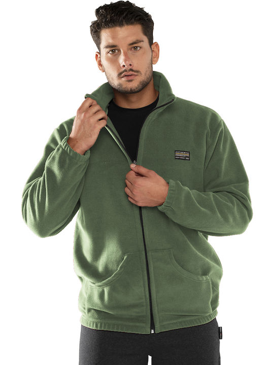 Bodymove Men's Fleece Cardigan Khaki