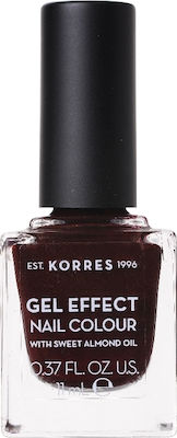 Korres Gel Effect Gloss Βερνίκι Νυχιών Μακράς Διαρκείας Κόκκινο 54 Festive Red 11ml