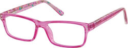 Sunoptic Kids Children's Plastic Eyeglass Frame Pink PK2D