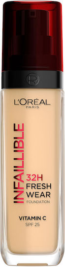 L'Oreal Paris Infaillible 32H Fresh Wear Liquid Foundation 125 Natural Rose 30ml