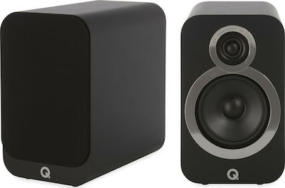 Q-Acoustics Q3020i Pair of Hi-Fi Speakers Bookself 75W 2 No of Drivers W17xD28.2xH27.8cm. Black