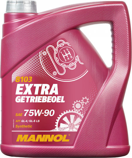 Mannol Extra Getriebeoel Βαλβολίνη Αυτοκινήτου για Χειροκίνητο Κιβώτιο Ταχυτήτων & Διαφορικό 75W-90 4lt