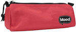 Mood Chrome Pencil Case Barrel with 1 Compartment Red