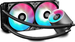 Deepcool Castle 240 RGB CPU Water Cooling Dual Fan 120mm for Socket AM4