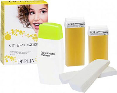 Depilia Honey Set cu încălzitor de ceară 2 role de ceară de miere + benzi de epilare/AAS 50W