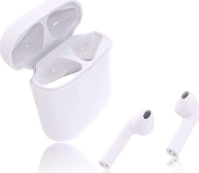 HBQ-i8 Earbud Bluetooth Handsfree Earphones with Charging Case Whitά