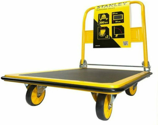 Stanley Platform Trolley Foldable for Weight Load up to 300kg Yellow