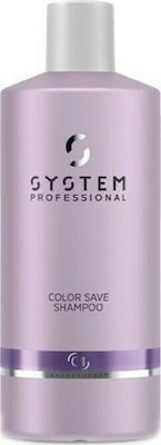 System Professional Fibra Color Save C1 Shampoos Shine for Coloured Hair 1000ml