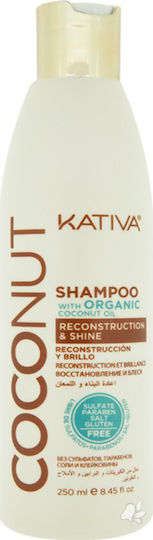 Kativa Coconut Shampoos Reconstruction/Nourishment & Shine for All Hair Types 250ml