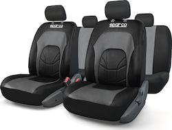 Sparco Σετ Καλύμματα 4τμχ Πολυεστερικά Μαύρα SPC3500GR