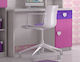 Herz 1 Kinderschreibtisch aus Massivholz Gray 120x60x50cm
