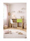 No 8 Birou pentru copii din Melamină Oak-Light Green 100x55x80cm